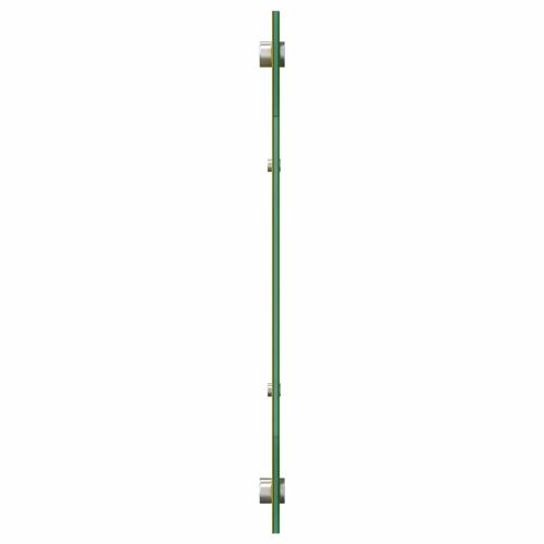 Кухненски гръб 2 pcs Жълто 120 x 40 cm закалено стъкло