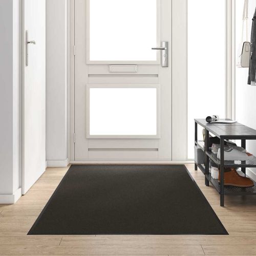 Мат за врата Друг Черно 120 x 250 cm Полиамид и PVC