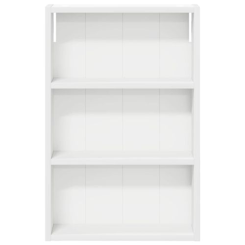 Банен стенен шкаф с рафт със съхранение Бял 40 x 10 x 60,5 см
