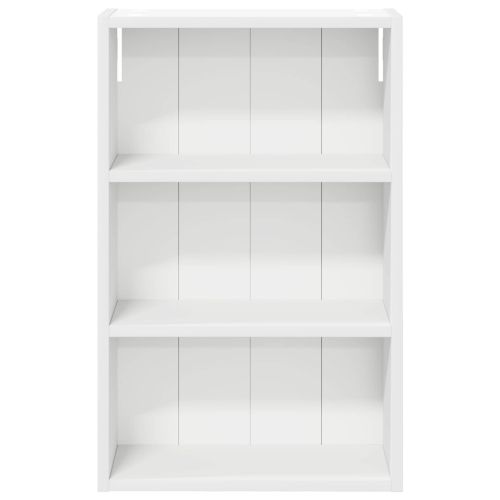 Банен стенен шкаф с рафт със съхранение Бял 40 x 16 x 62,5 см