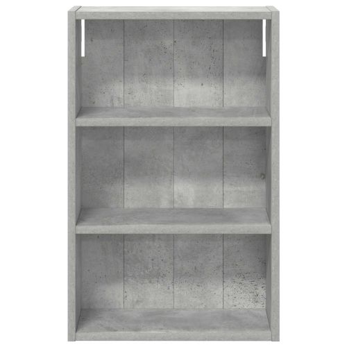 Банен стенен шкаф с рафт Бетонно Сиво 40 x 16 x 62,5 см