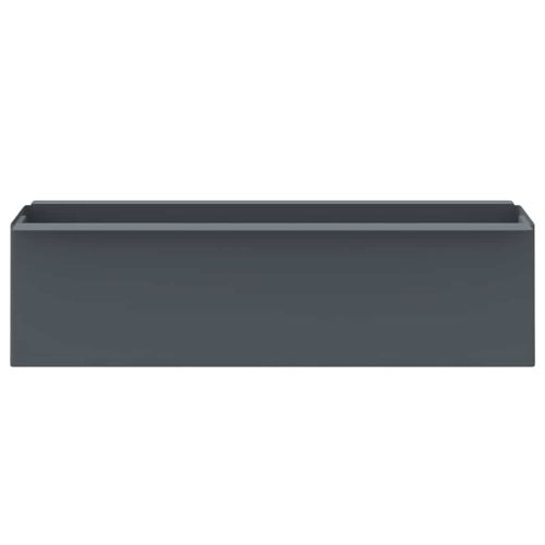 Сандъчета за цветя за европалети 12 бр сиви 36x13,5x9,5 см PP