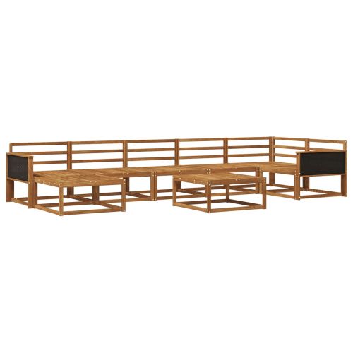 Комплект дивани за открито 8 pcs Натурално