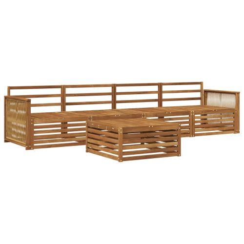 Комплект дивани за открито 5 pcs Натурално