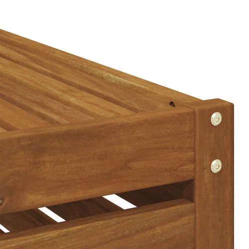 Комплект секционен диван 5 pcs Натурално Солидно акациево дърво