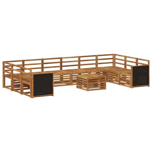 Комплект дивани за открито 8 pcs Натурално