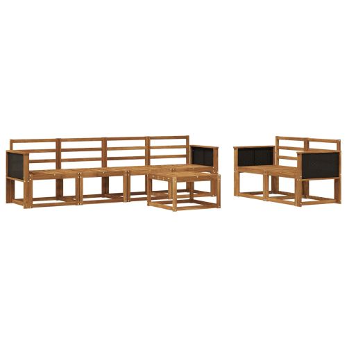 Комплект дивани за открито 6 pcs Натурално