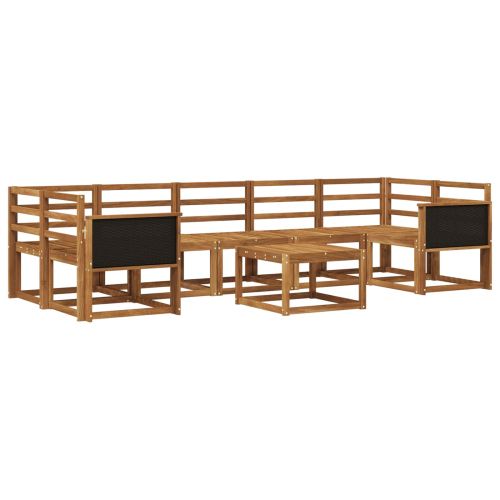 Комплект дивани за открито 6 pcs Натурално