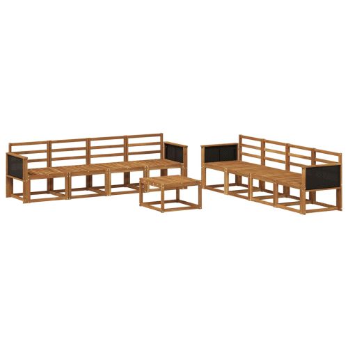 Комплект дивани за открито 7 pcs Натурално