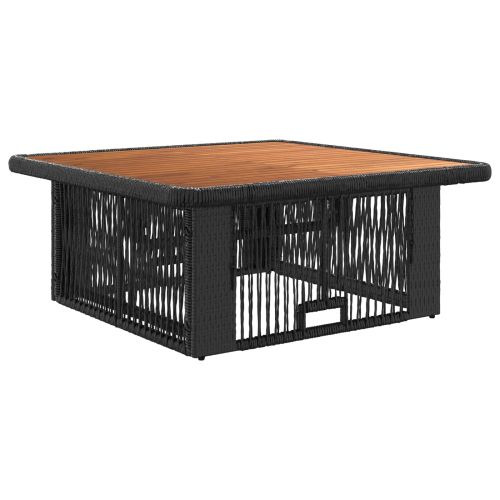 Комплект за хранене в градината 3 pcs Бежов и кремав полиратан