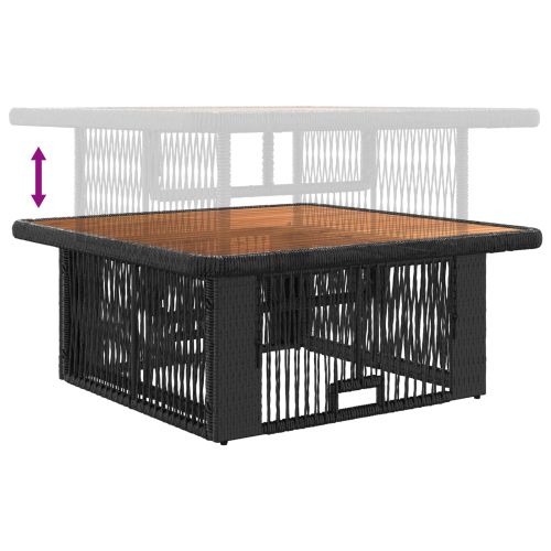 Комплект за хранене в градината 3 pcs Бежов и кремав полиратан