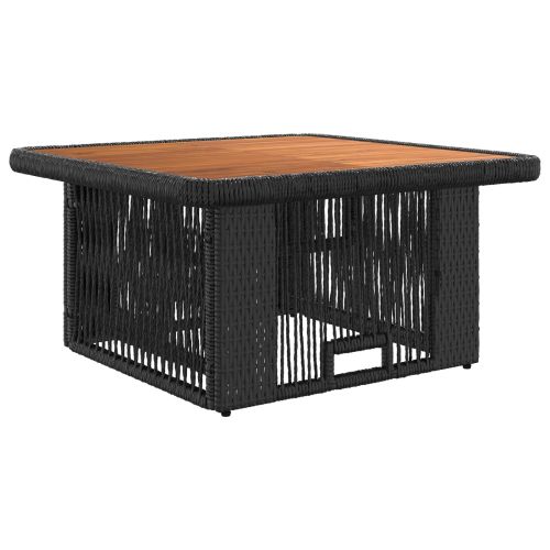 Комплект за хранене в градината 3 pcs Бежов и кремав полиратан