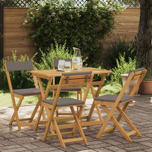 Външни бistro столове 4 pcs Тъмносиво 40 x 53 x 80 см