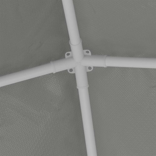 Парти шатър 250 x 250 x 240 см Светлосиво Полиетилен и стомана