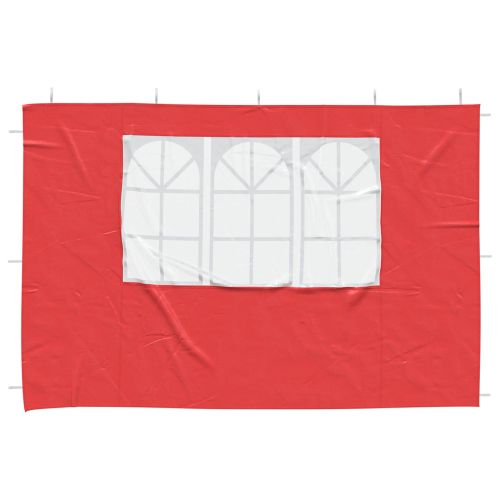 Стена на палатка за парти 2 pcs 300 x 195 см Червено