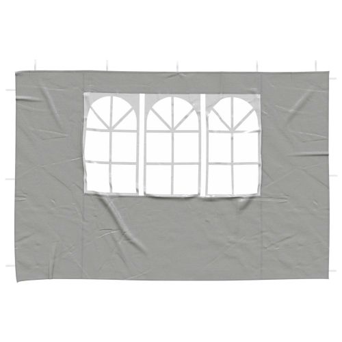 Стена на палатка за парти 2 pcs 300 x 195 см Светлосиво