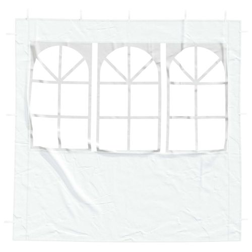 Стена на палатка за парти 2 pcs 200 x 195 см Бяло