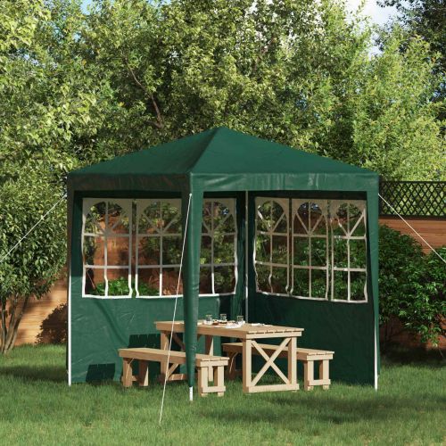 Стена на палатка за парти 2 pcs 200 x 195 см Зелено