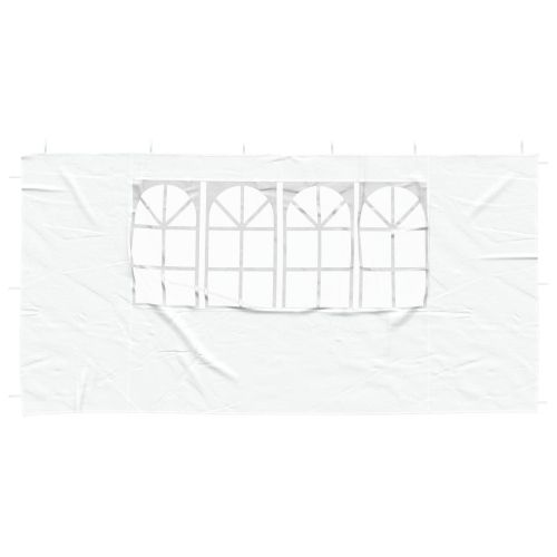 Стена на палатка за парти 2 pcs 400 x 195 см Бяло