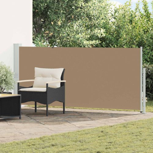 Сгъваема странична перголка Таупе 300 x 120 cm Полиестер
