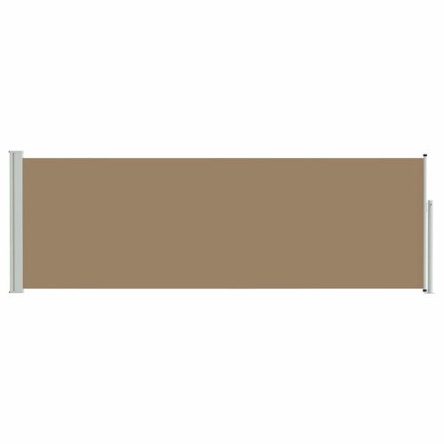 Сгъваема странична перголка Таупе 500 x 100 cm Полиестер