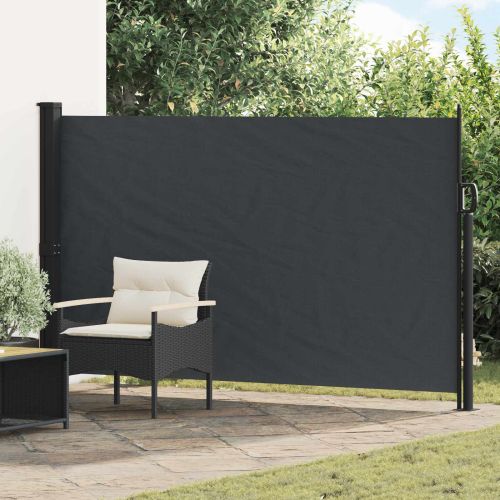 Сгъваема странична перголка Черно 300 x 170 cm Полиестер