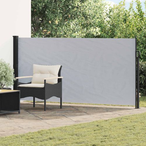 Сгъваема странична перголка Сиво 500 x 120 cm Полиестер