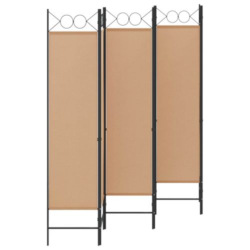 Делител за стая с 6 панела Бежово 240 x 180 cm Текстил