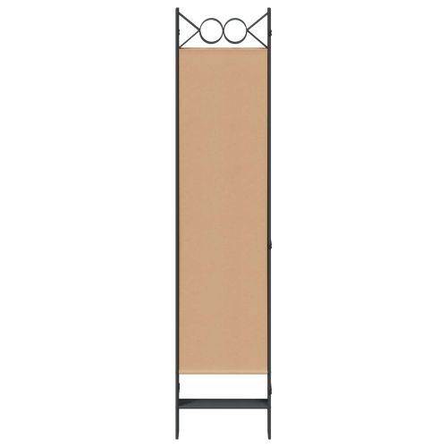 Делител за стая с 6 панела Бежово 240 x 180 cm Текстил