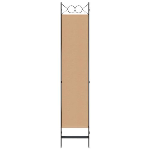 4-панелна преграда Бежово 160 x 200 cm Текстил