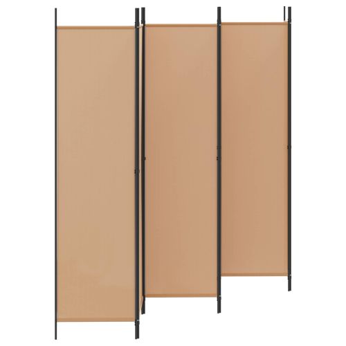 Делител за стая с 6 панела Бежово 300 x 200 cm Текстил