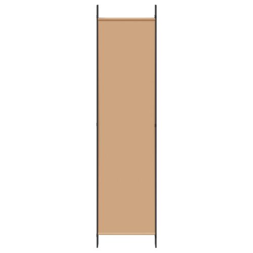 Делител за стая с 6 панела Бежово 300 x 200 cm Текстил