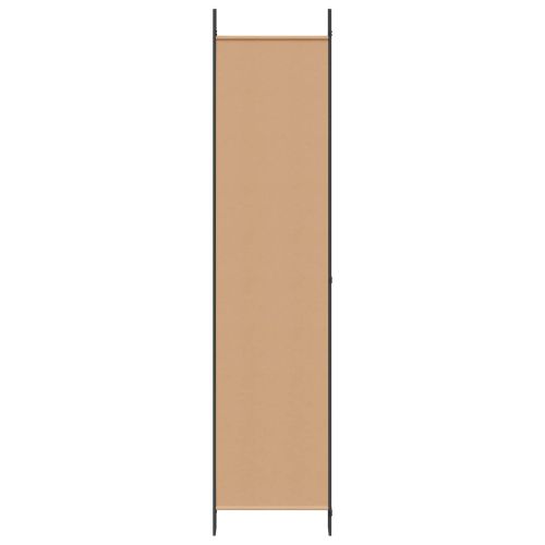 Делител за стая с 6 панела Бежово 300 x 220 cm Текстил