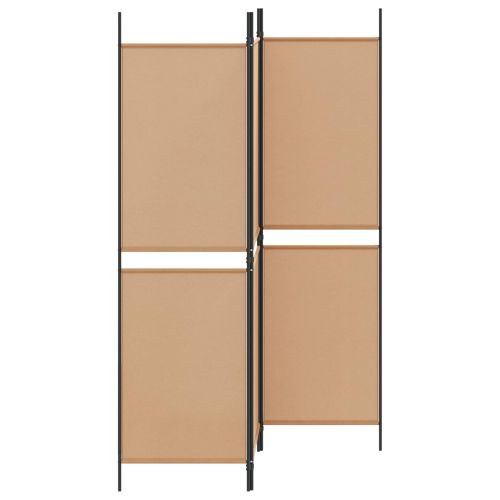 3-панелен параван Бежово 150 x 180 cm Текстил
