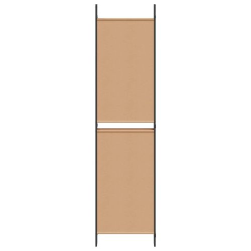 Делител за стая с 6 панела Бежово 300 x 200 cm Текстил