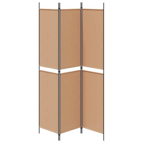 3-панелен параван Бежово 150 x 220 cm Текстил