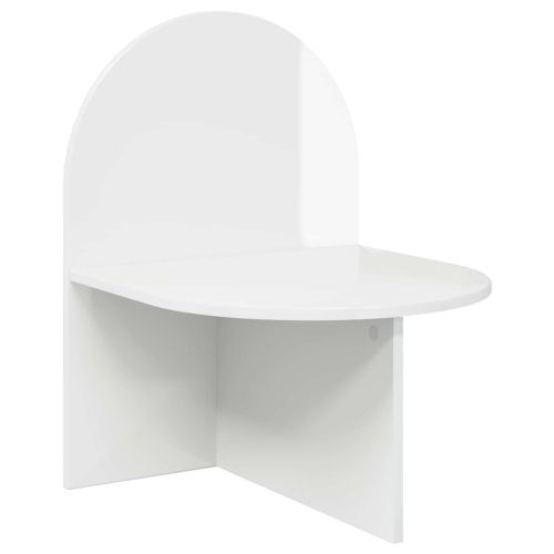 Нощно шкафче Бял гланц 48 x 49 x 65 см