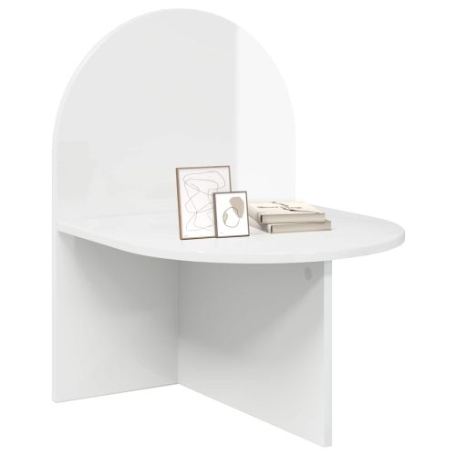 Нощно шкафче 2 pcs Бял гланц 48 x 49 x 65 см
