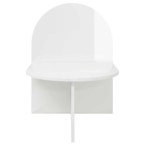 Нощно шкафче 2 pcs Бял гланц 48 x 49 x 65 см
