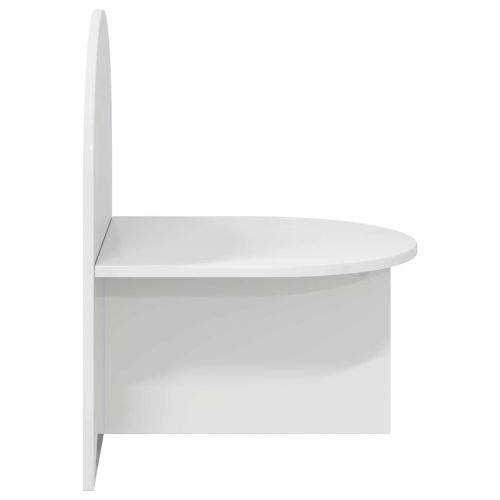 Нощно шкафче 2 pcs Бял гланц 48 x 49 x 65 см