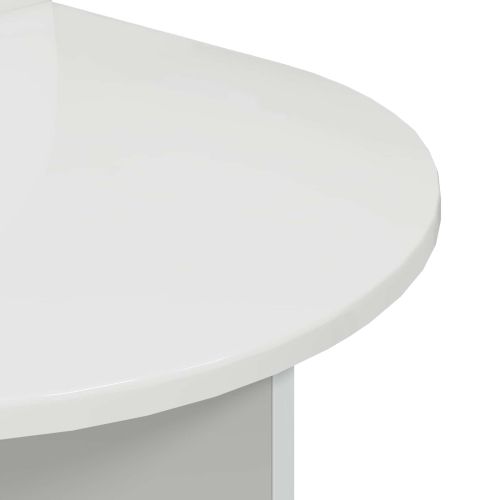 Нощно шкафче 2 pcs Бял гланц 48 x 49 x 65 см
