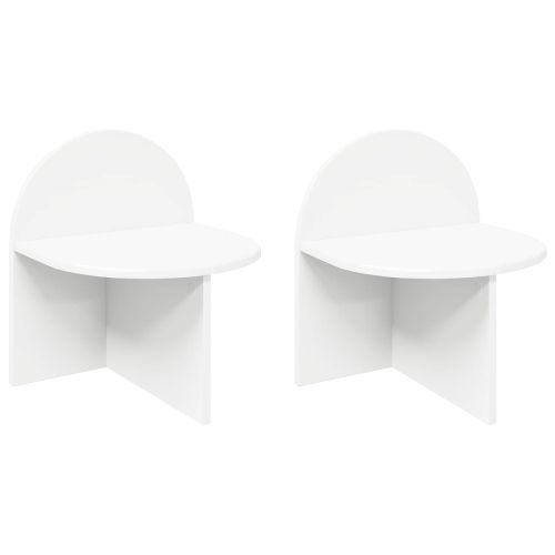 Нощно шкафче 2 pcs Бяло 40 x 35,5 x 45,5 см