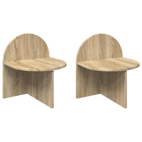 Нощно шкафче 2 pcs Дъб сонома 40 x 35,5 x 45,5 см