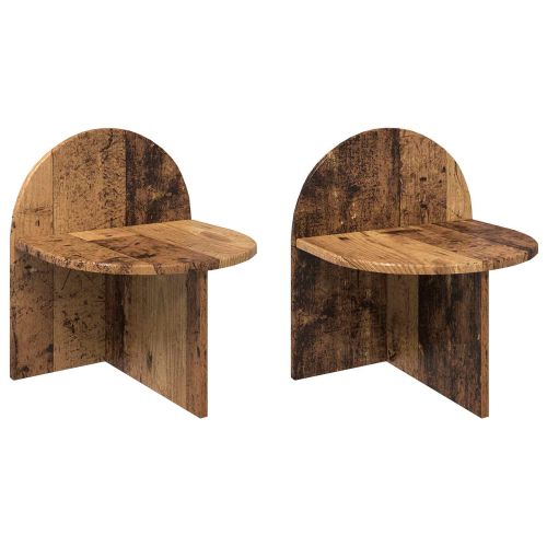 Нощно шкафче 2 pcs Старо дърво 40 x 35,5 x 45,5 см