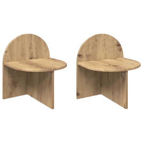 Нощно шкафче 2 pcs Дъб артизан 40 x 35,5 x 45,5 см