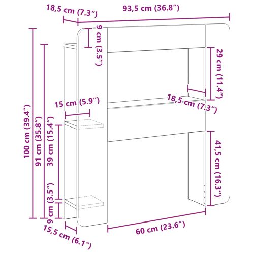 Табла за легло Старо дърво Инженерен дървен материал