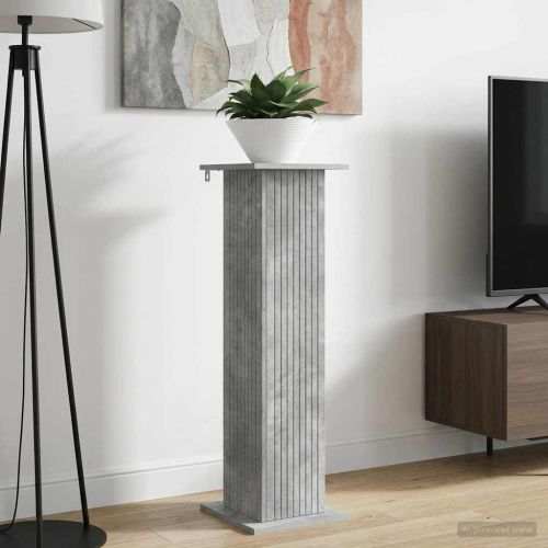 Стойка за растения Бетонно сиво 30,5 x 30 x 100,5 см