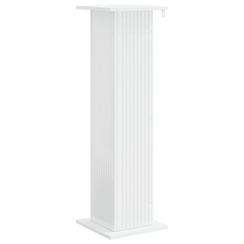 Стойка за растения 2 pcs Бял гланц 30,5 x 30 x 100,5 см