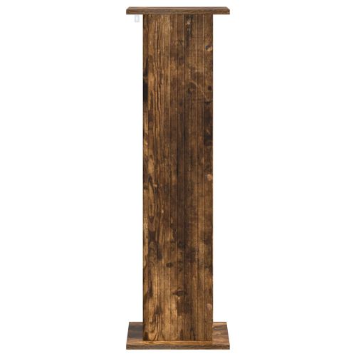 Стойка за растения 2 pcs Опушен дъб 30,5 x 30 x 100,5 см