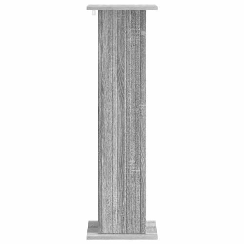 Стойка за растения 2 pcs Сива сонома 30,5 x 30 x 100,5 см